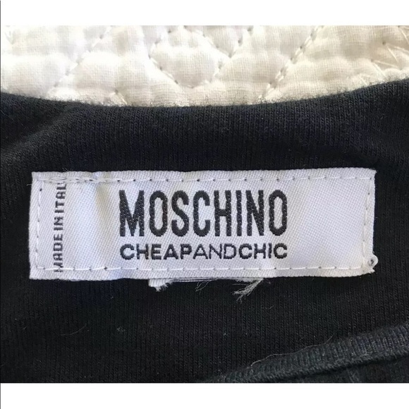 Moschino Cheap & Chic Black Asymmetrical Hem Dress - Picture 4 of 5